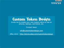 Tablet Screenshot of customtokendesign.com